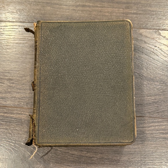 Vintage Black Leather Bound Book